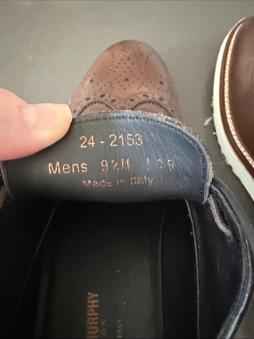 Johnston & Murphy brown leather